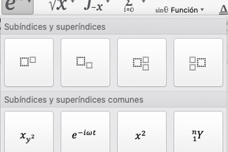 Puedes usar también los superíndices predeterminados, para que tu trabajo sea mucho más rápido.