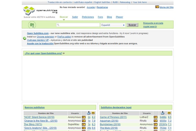 Las mejores webs para descargar subtítulos de series y películas gratis