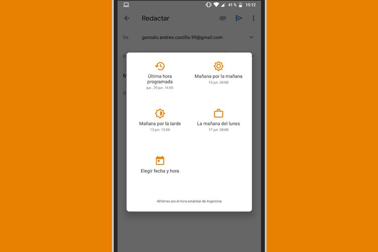 Cómo programar el envío de un correo electrónico en Gmail