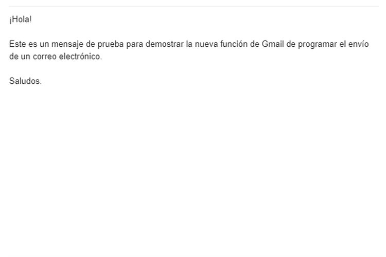 Cómo programar el envío de un correo electrónico en Gmail