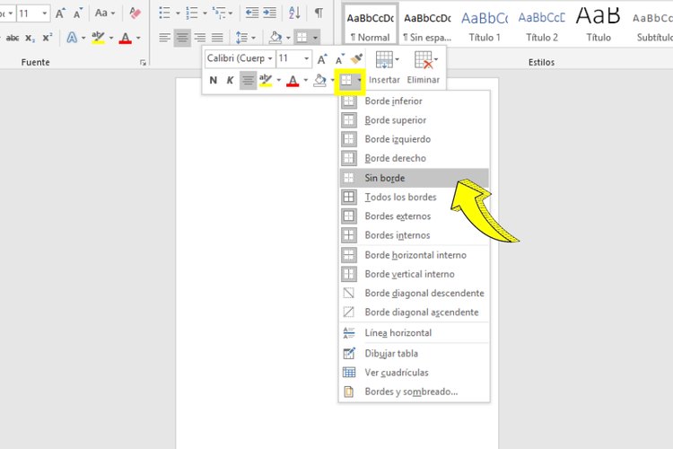 Cómo dividir el papel en cuatro en Microsoft Word