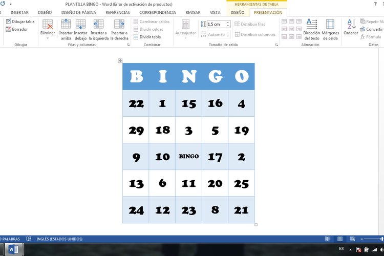 Cómo hacer cartones de bingo para niños