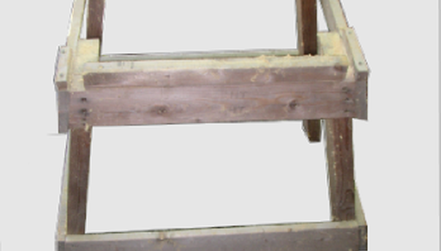 Table saw stand made of leftover lumber. Table saw stand made of leftover lumber.