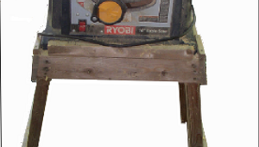 The stand is easily adaptable to many benchtop shop tools. The stand is easily adaptable to many benchtop shop tools.