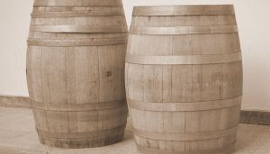 Wine barrels make great planters for flowers. Wine barrels make great planters for flowers.