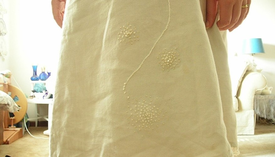 skirt with crochet border and embroidery skirt with crochet border and embroidery