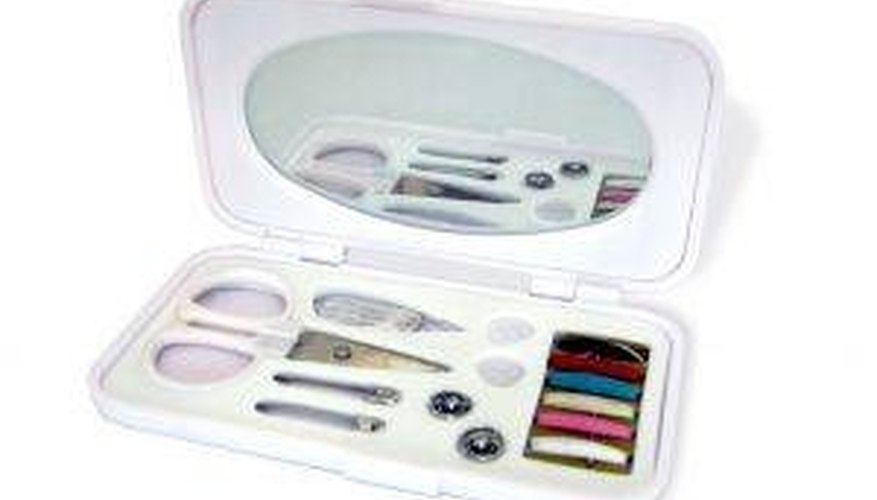 Photo Credit: Photo by Paty Gza from www.sxc.hu A simple sewing kit is all you need.