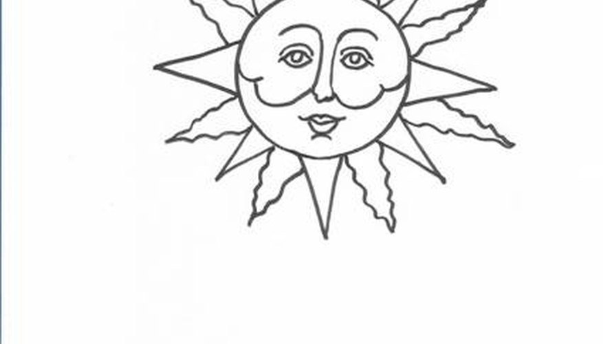 Draw Sun Faces Draw Sun Faces