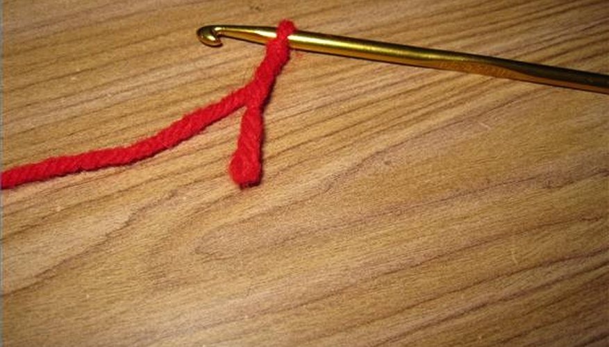 Put the slip knot on your hook Put the slip knot on your hook