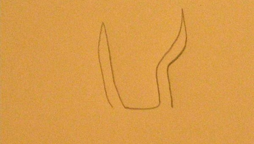 Draw the Brow Tine. Draw the Brow Tine.
