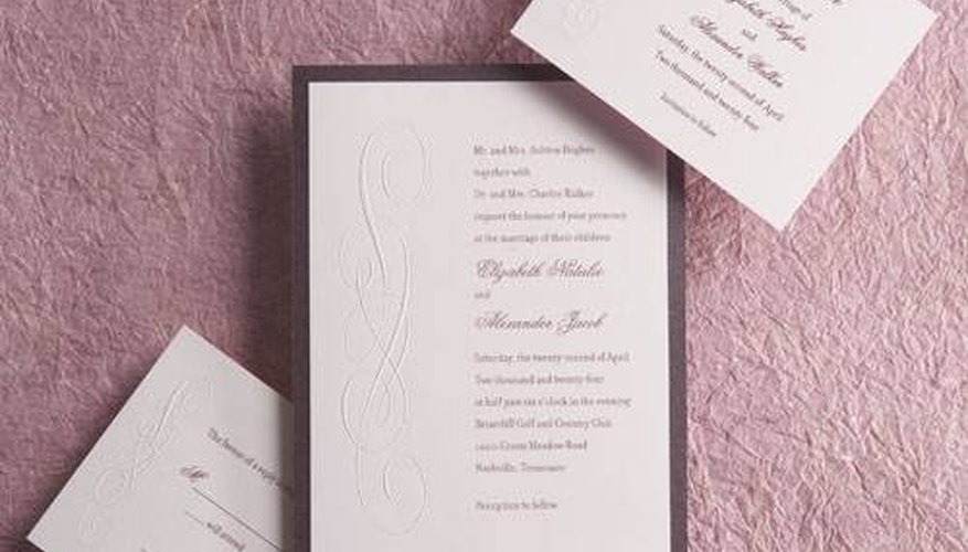 Example of Invitation Embossing
