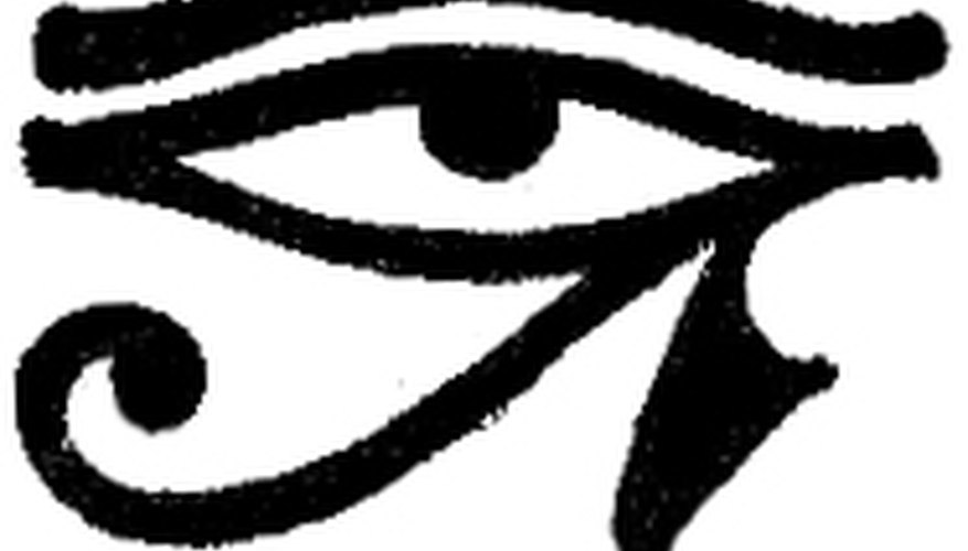 The ancient Eye of Horus symbol. The ancient Eye of Horus symbol.