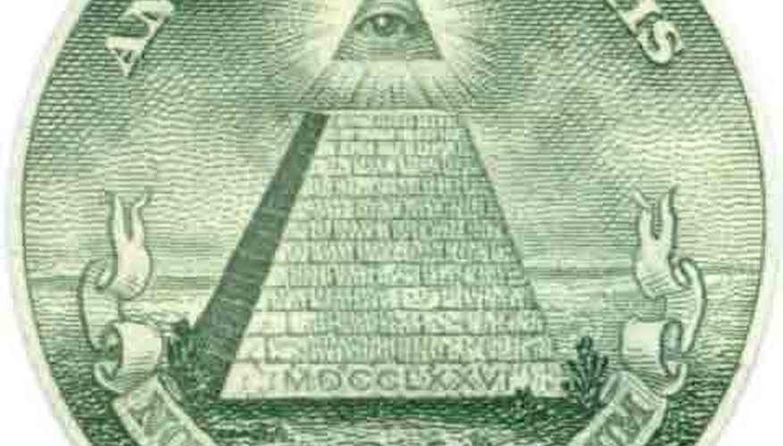 The Eye of Providence on the U. S. dollar bill.