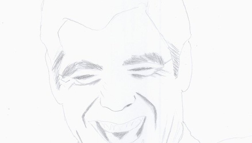 The setup for a picture of George Clooney laughing The setup for a picture of George Clooney laughing