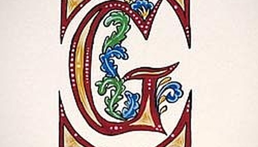 Illuminated Letter Illuminated Letter