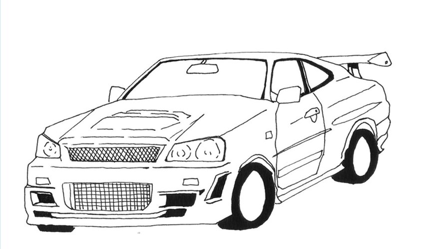 Draw a Nissan Skyline Draw a Nissan Skyline