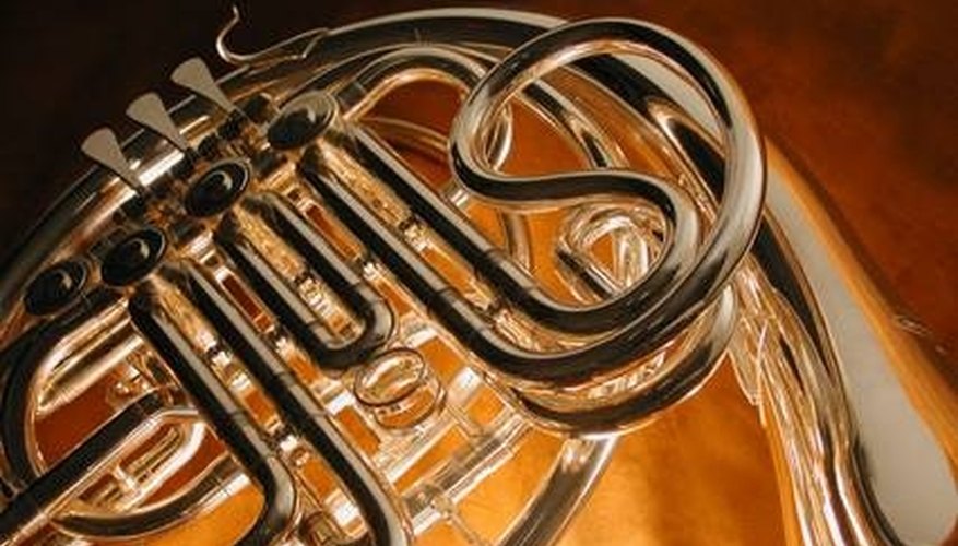 The valves and tubing of a French Horn The valves and tubing of a French Horn