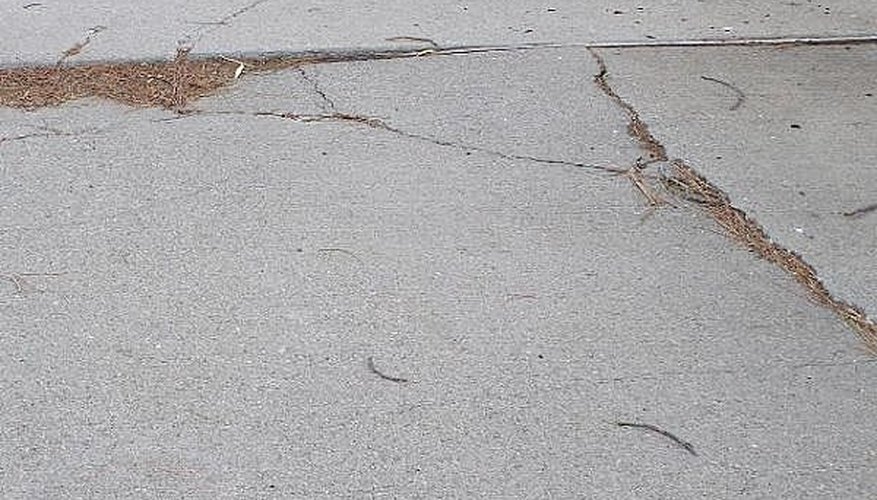 Cracks and lifting in the cement Cracks and lifting in the cement