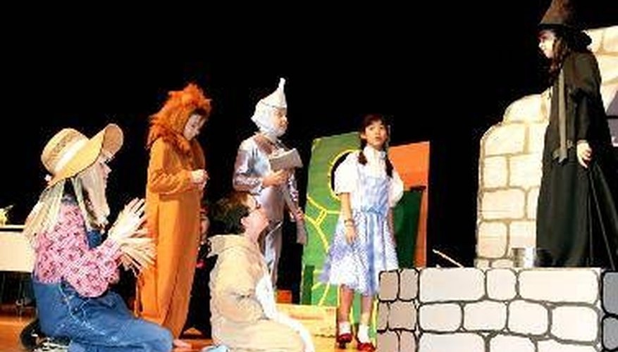 A stage backdrop makes the school play a success. A stage backdrop makes the school play a success.