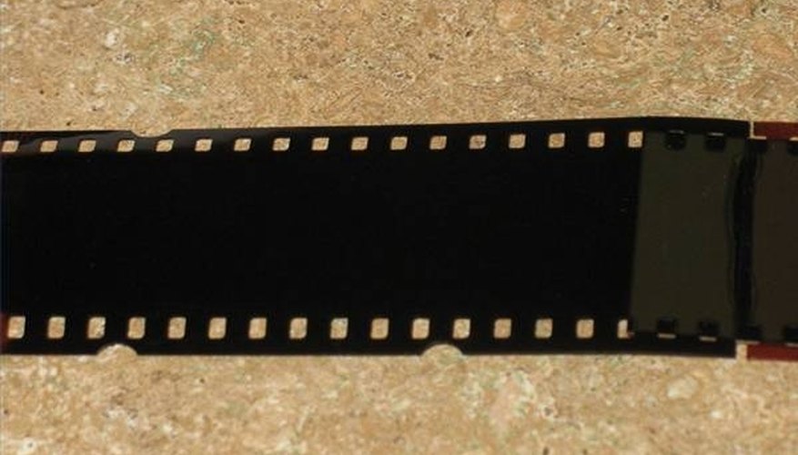 A piece of 35MM camera film
