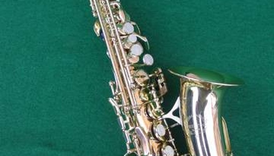 A curved neck soprano sax A curved neck soprano sax