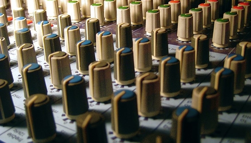 Equalization and Auxilliary Send Knobs