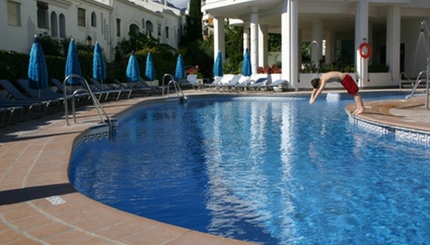 A properly functioning filter keeps a pool clean. A properly functioning filter keeps a pool clean.
