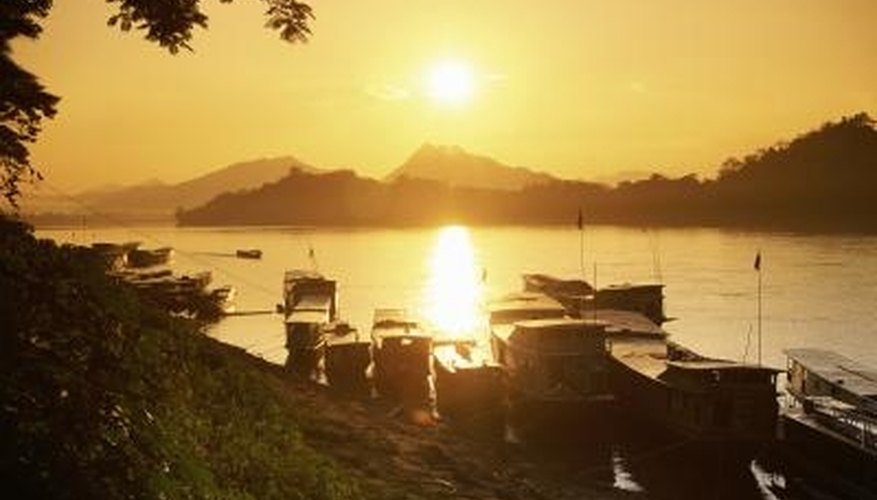 The Mekong River runs through much of Southeast Asia, including Laos and Cambodia. The Mekong River runs through much of Southeast Asia, including Laos and Cambodia.