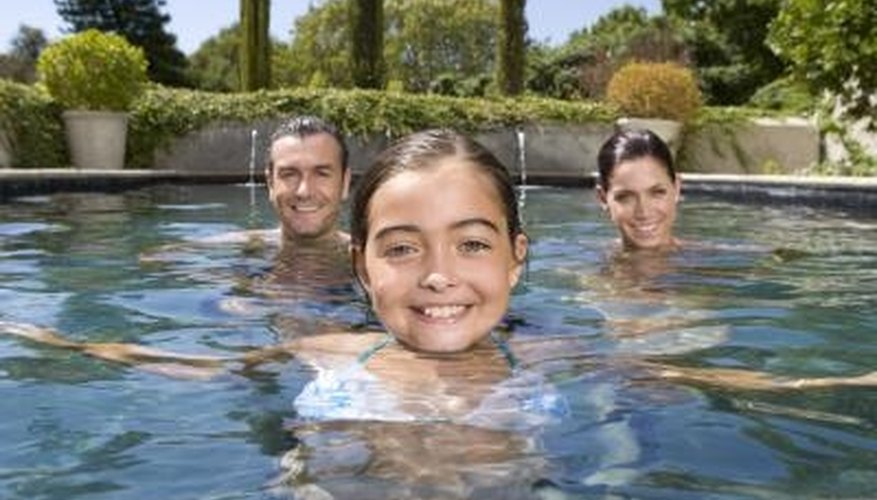 Make your pool an oasis by adding landscaping. Make your pool an oasis by adding landscaping.