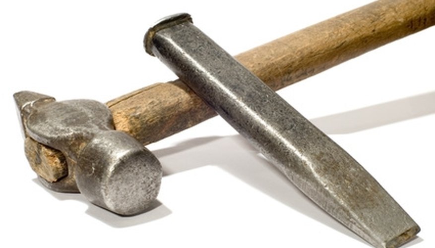 Simple tools can be used to reset flagstone. Simple tools can be used to reset flagstone.