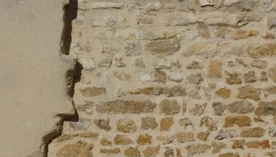 People have long covered brick or block walls with plaster. People have long covered brick or block walls with plaster.