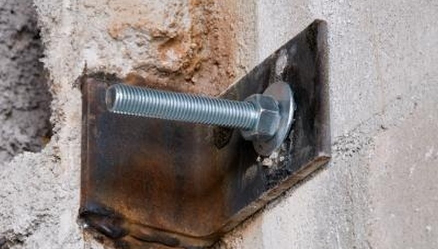 This bolt might be an expansion anchor. This bolt might be an expansion anchor.
