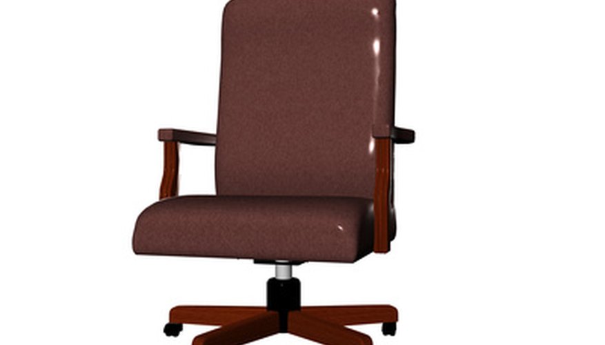 Photo Credit: office chair image by Paul Moore from <a href='http://www.fotolia.com'>Fotolia.com</a> Use an office or other chair with a squared back and base.