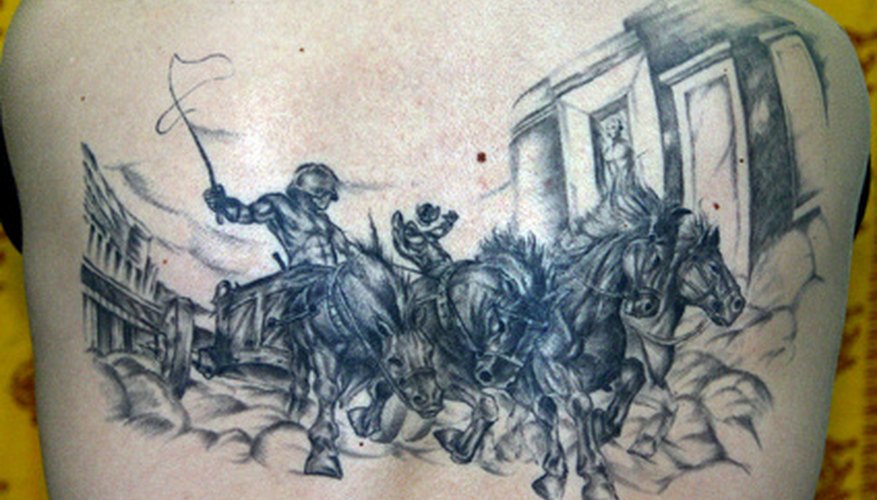 The 3D effects of this tattoo were created using different magnum shaders. The 3D effects of this tattoo were created using different magnum shaders.