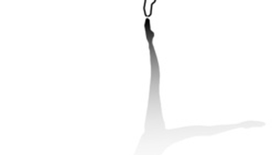 Photo Credit: danseuse image by pandore from <a href='http://www.fotolia.com'>Fotolia.com</a> The cabriole leap is often performed by male dancers.