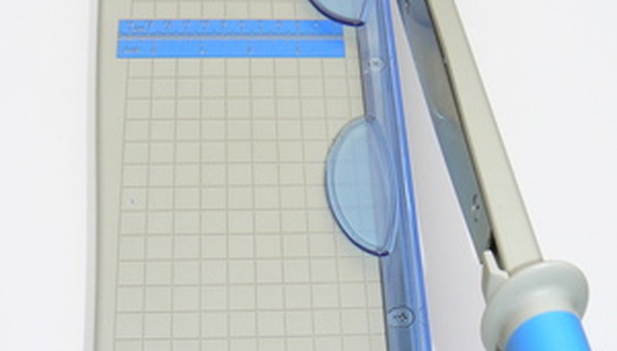 Use a paper cutter to get straight edges. Use a paper cutter to get straight edges.
