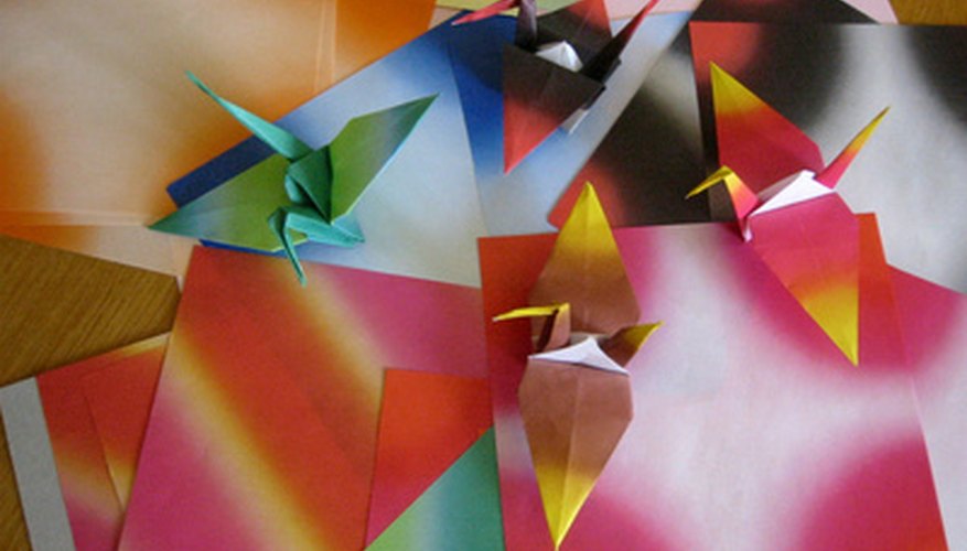 Origami cranes can make a soothing or inspiring mobile. Origami cranes can make a soothing or inspiring mobile.