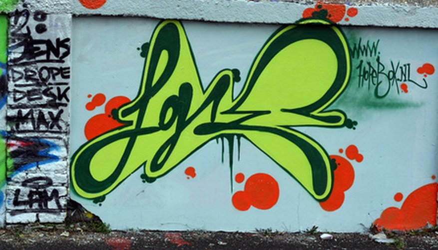 There are all sorts of graffiti styles. There are all sorts of graffiti styles.