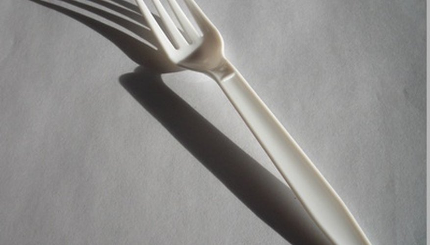 Photo Credit: plastic fork image by pearlguy from <a href='http://www.fotolia.com'>Fotolia.com</a> Urethane casting resin can be used to prototype objects that will eventually be cast in metal.
