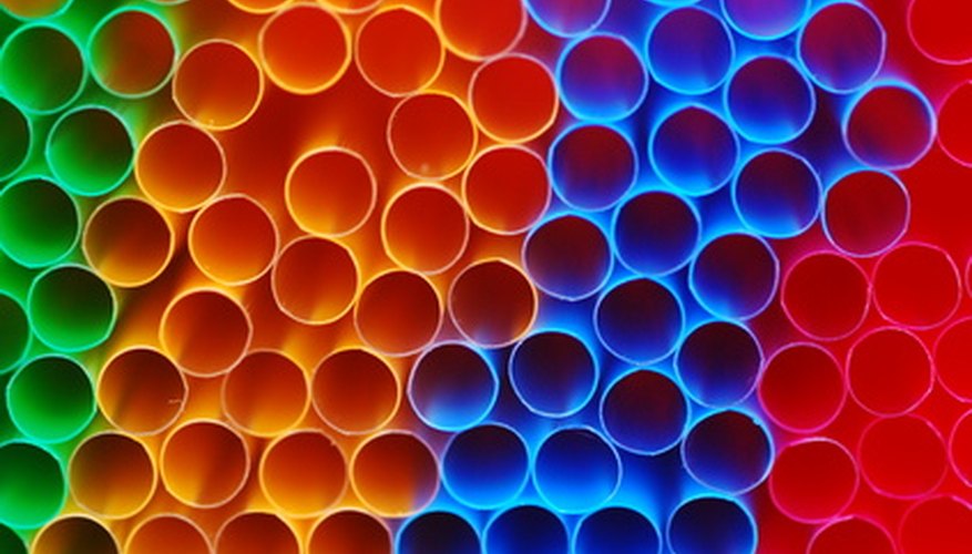 Short lengths of drinking straws act as diffusers in a small fan-powered wind tunnel. Short lengths of drinking straws act as diffusers in a small fan-powered wind tunnel.