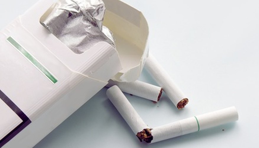 Photo Credit: cigarettes image by Maria Brzostowska from <a href='http://www.fotolia.com'>Fotolia.com</a> Construct a felt case for your cigarette pack.