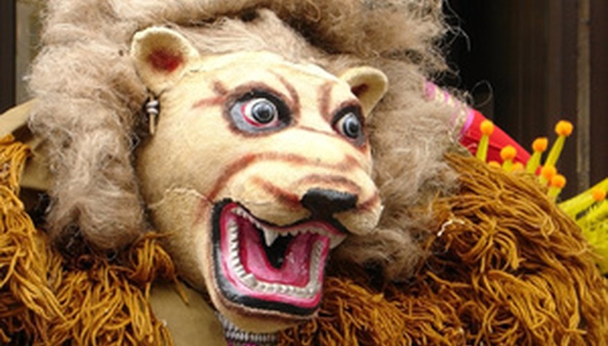 Make an animal mask with papier mache. Make an animal mask with papier mache.