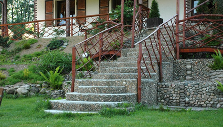 Exterior stairs can be both functional and decorative. Exterior stairs can be both functional and decorative.
