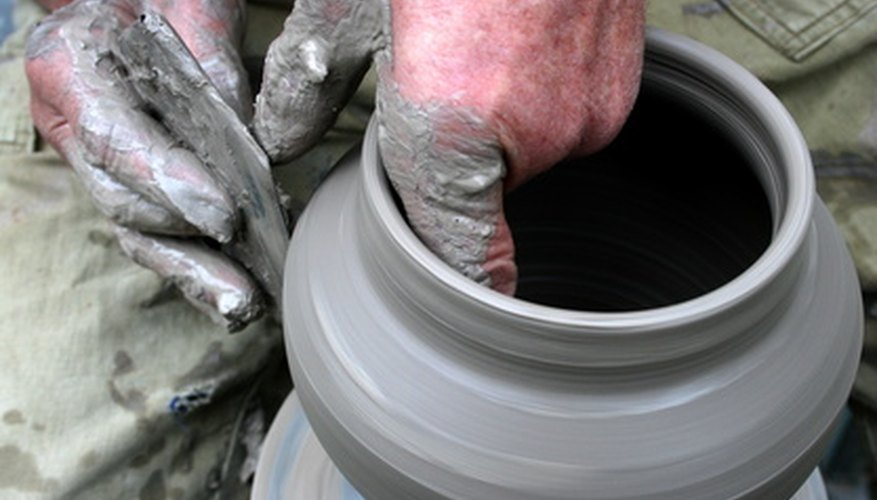 A potter's wheel is an important tool in creating pottery. A potter's wheel is an important tool in creating pottery.