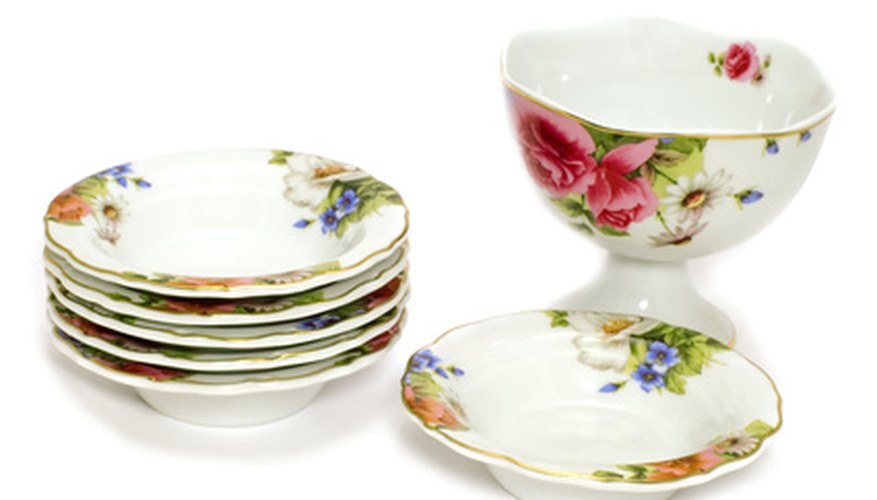 Antique dishes can be very valuable to collectors. Antique dishes can be very valuable to collectors.
