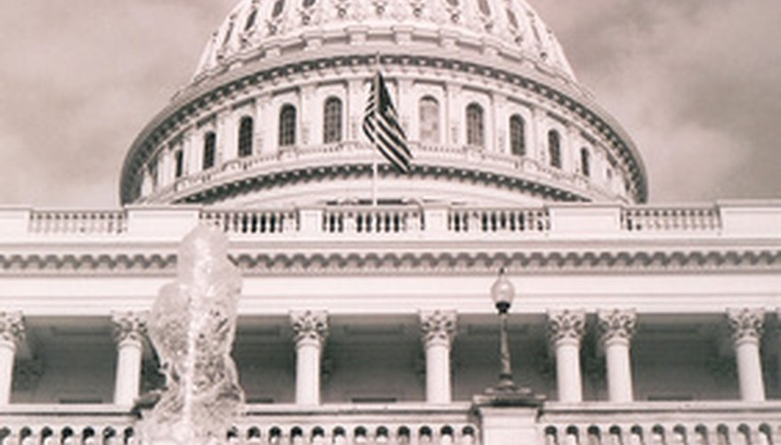 The U.S. Capitol Building, with Roman columns. The U.S. Capitol Building, with Roman columns.