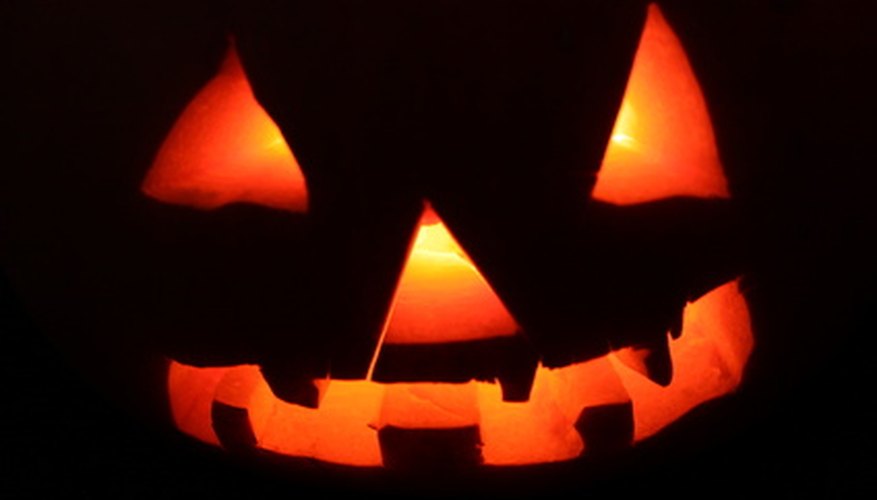 Carved pumpkins are a common sight during Halloween. Carved pumpkins are a common sight during Halloween.