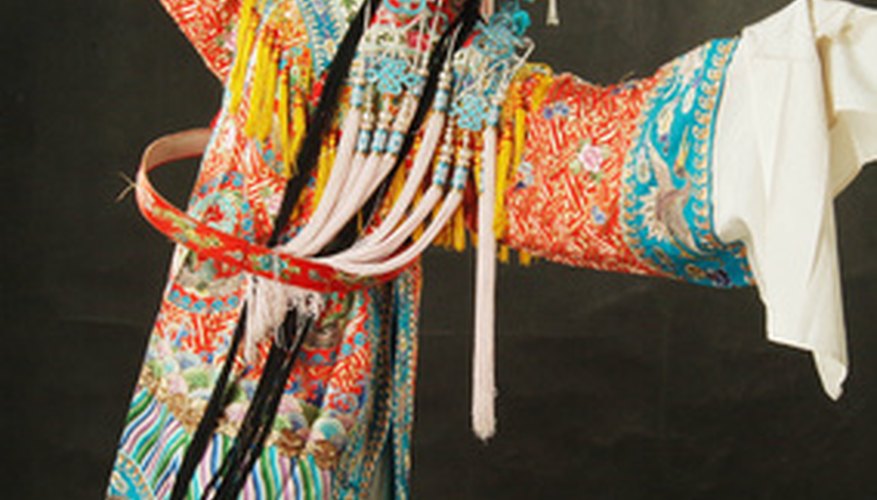 Photo Credit: chinese drama image by chinatiger from <a href='http://www.fotolia.com'>Fotolia.com</a> Graceful beauty of an Asian performer.