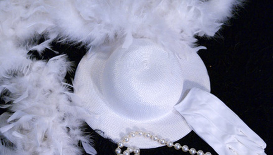 Photo Credit: style image by Wendy Hotalling from <a href='http://www.fotolia.com'>Fotolia.com</a> A feathered boa will help draw attention to your creation.