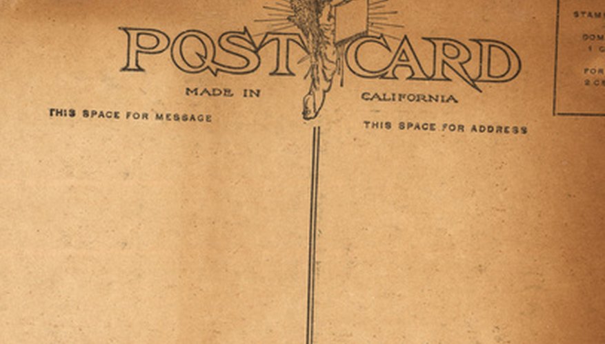 Make a postcard to send to friends and family. Make a postcard to send to friends and family.